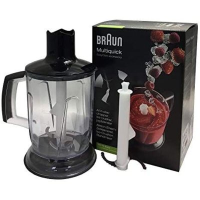 BRAUN  MQ40 Multiquick Accessoire Batteur Bol Plastique Noir 11 x 16 x 11 cm