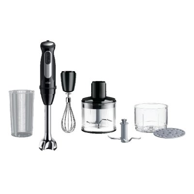 BRAUN  Multiquick 5 Mq55.254mbk 0,5 L M&eacute;langeur Par Immersion 1000 W Noir, Acier Inoxydable 