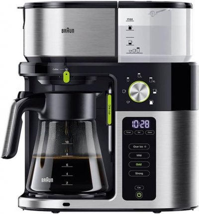 Braun MultiServe KF 9050 BK Cafeti&egrave;re &agrave; filtre avec verseuse en verre