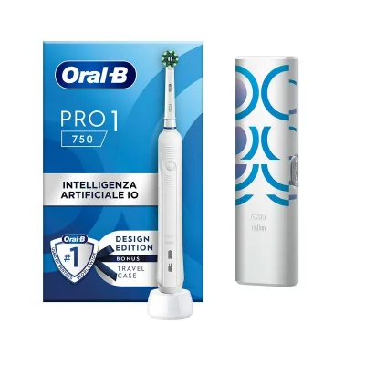 ORAL B Braun Pro 1 750 Kit Electric Toothbrush Clair