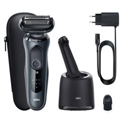  Braun Rasoir Series 6 - Avec Centre Smart Care - Gris