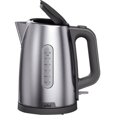 BRAUN  WK 1500 GY bouilloire 1,7 L 2200 W Gris, Acier inoxydable
