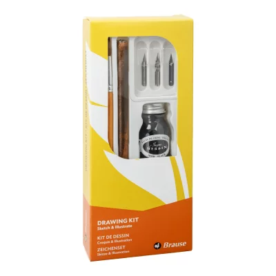 BRAUSE  145b Set D'&eacute;criture Avec Stylo Plume Dessin