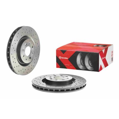 BREMBO  Jeu de 2 disques de frein 09.8004.7X