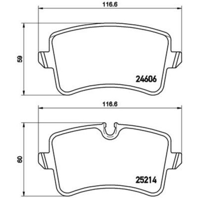 BREMBO  Jeu de plaquettes de frein arri&egrave;re P 85 120 AUDI A8