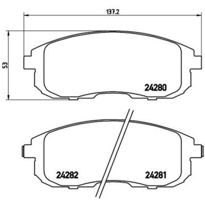 BREMBO  Jeu de plaquettes de frein avant P 23 126 SUZUKI SX4