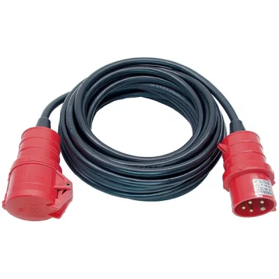 BRENNENSTUHL  1168500 Rallonge CEE IP44 - H07RN-F 5G4,0 - 5-p&ocirc;le - 25m