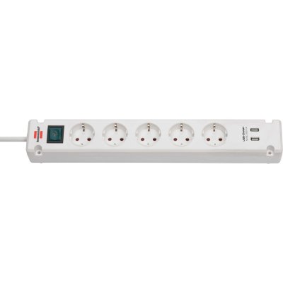 BRENNENSTUHL  Bremounta Multiprise 5x avec 2 prises de charge USB 3 m