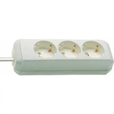 BRENNENSTUHL  Eco-line 5 M Power Strip 3 Outlets Blanc