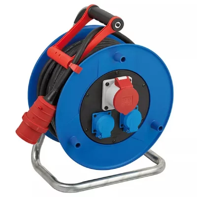 BRENNENSTUHL  Garant enrouleur de c&acirc;ble 2x schuko 1x triphas&eacute; 16A 30 m