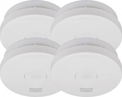 BRENNENSTUHL  Vds3131 Smoke Detector 4 Units Blanc