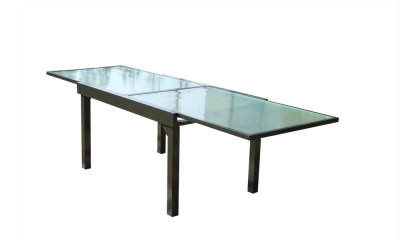CONCEPT USINE BRESCIA - Salon de jardin - Table extensible en aluminium