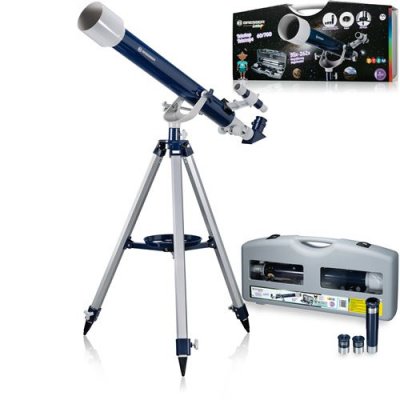 BRESSER  junior Linsenteleskop 60/700 mm blau/grau