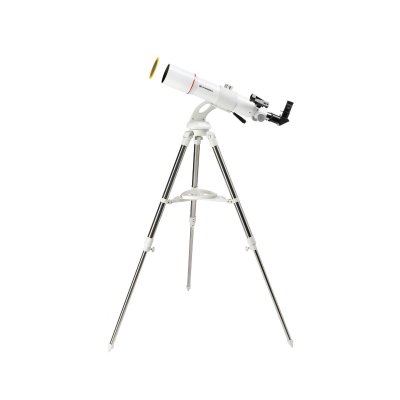BRESSER  Messier t&eacute;lescopique AR de 80/640&nbsp;Nano avec tr&eacute;pied Blanc
