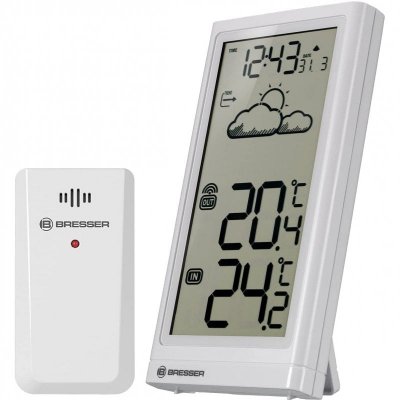 BRESSER  Meteo Temp Weather Station Blanc