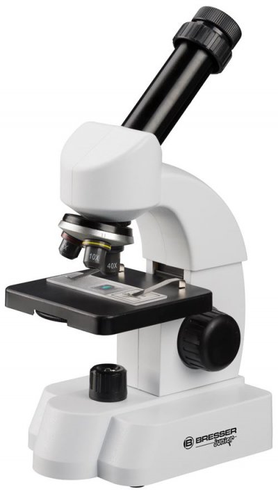 BRESSER  microscope junior 27 cm acier blanc 22 pi&egrave;ces