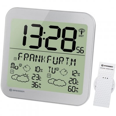 BRESSER  Mytime Meteotime Weather Clock Gris