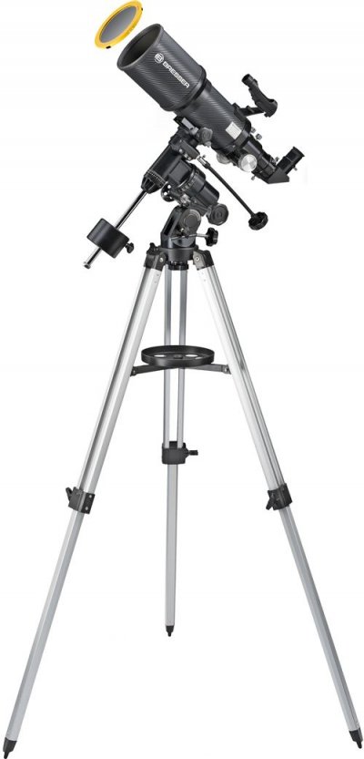BRESSER  Polaris 102/460 EQ3 T&eacute;lescope avec Filtre Solaire