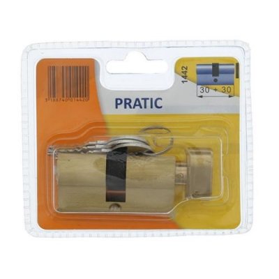 BRICARD  1442 Cylindre pratic 30 + 30 Laiton &agrave; bouton/niveau de s&eacute;curit&eacute; 1