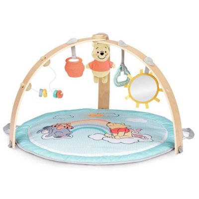 BRIGHT STARTS  Winnie the Pooh Tapis d'&eacute;veil rond r&eacute;versible - Turquoise