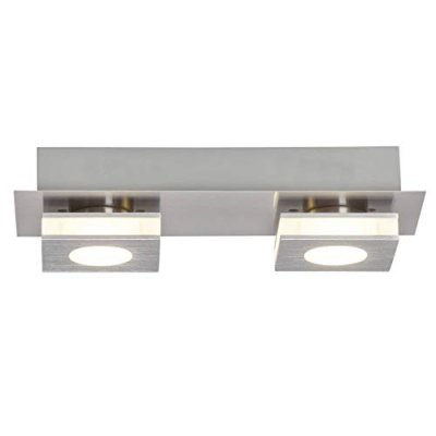 BRILLIANT  AG G67429/21 Applique/plafonnier, 4 W, Nickel/Aluminium