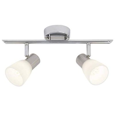 BRILLIANT  plafonnier led a 2 lumieres janna - chrome BRI4004353185779