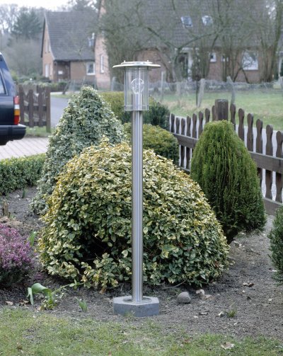BRILLIANT  Potelet YORK - E27 - 1x60W - Coloris acier