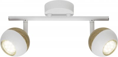 BRILLIANT  Scan G59413/75 Spot de plafond LED GU10 6 W blanc, bois (clair)