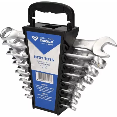 BRILLIANT TOOLS  jeu de cl&eacute;s de combinaison 15 pcs 426111