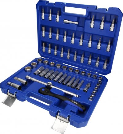 BRILLIANT TOOLS  Jeu de douilles de 3/8 60 pcs Acier