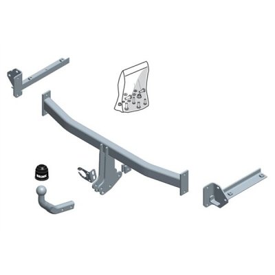 BRINK  558000 Attelage Attache Remorque, Crochet Attelage, Dispositif d'attelage 75 1700 