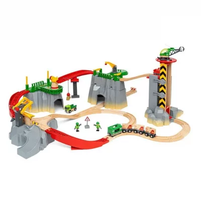 BRIO&reg; Circuit de train montagnes chargement Deluxe 36010