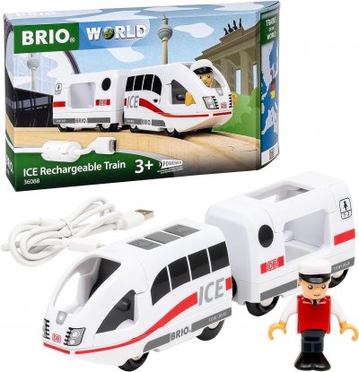 BRIO&reg; Figurine train ICE rechargeable trains du monde 36088