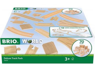 BRIO&reg; Rails pour circuit de train Deluxe bois 36030