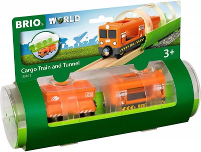Brio World 33891 Train cargo et tunnel