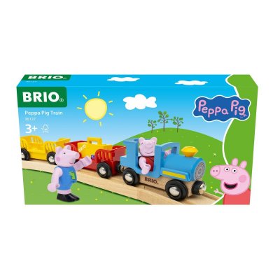 BRIO World Peppa Pig - Train en bois 36127 - Locomotive + figurines