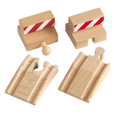 BRIO&reg; WORLD Rampes et butoirs pour circuit train bois 33385