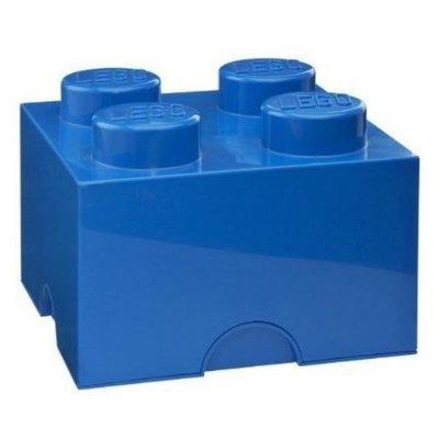LEGO Brique de rangement 4 plots  bleu