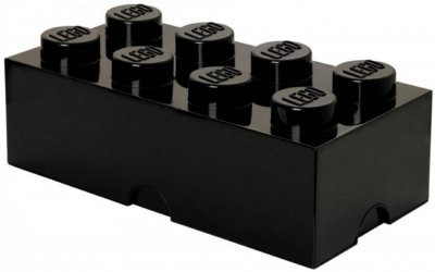 LEGO Brique de rangement 8 plots  noir