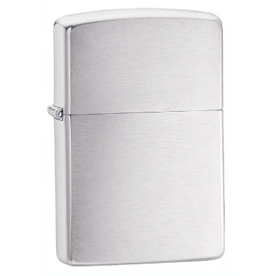 GENERIQUE Briquet Zippo Chrom&eacute; Brush Grand Mod&egrave;le