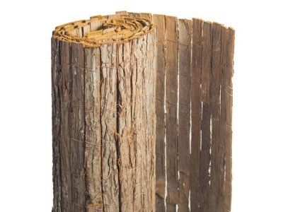 JARDIDECO Brise vue en &eacute;corces de pin naturel - 2 rouleaux de 2 x 5 m -