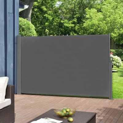 PRO.TEC Brise-vue pour Balcon Mulhac&eacute;n Lat&eacute;ral Acier Polyester 180 x 300 cm Anthracite