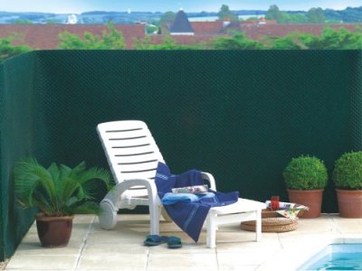 NORTENE Brise-vue Tandem - 100% occultant - Vert - 1,50x5m
