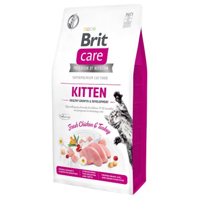 BRIT  8595602540662 Adult Chicken Turkey 7kg Cat Feed