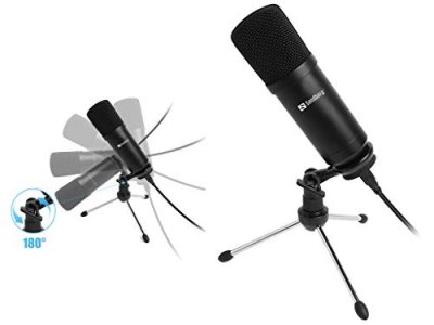SANDBERG Broadcast  Streamer Usb Desk Microphone