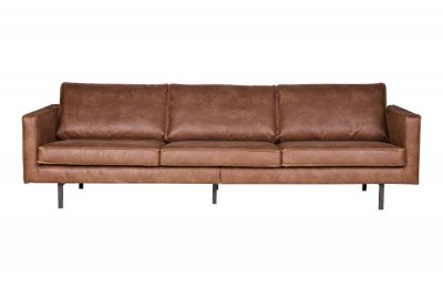 WOOOD Bronco - Grand canap&eacute; 4 places vintage - Couleur - Cognac