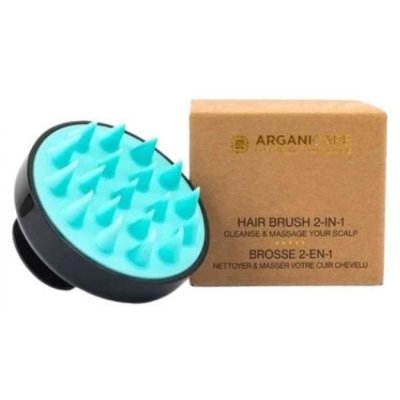 ARGANICARE Brosse &agrave; cheveux pour shampooing en silicone 