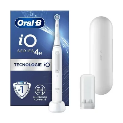 ORAL B Brosse &agrave; dents &eacute;lectrique iO4 connect&eacute;e - 80363959 - Blanc - Sans fil
