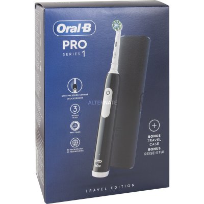 BRAUN Brosse &Agrave; Dents &Eacute;lectrique Noire Oral-B Pro Series 1