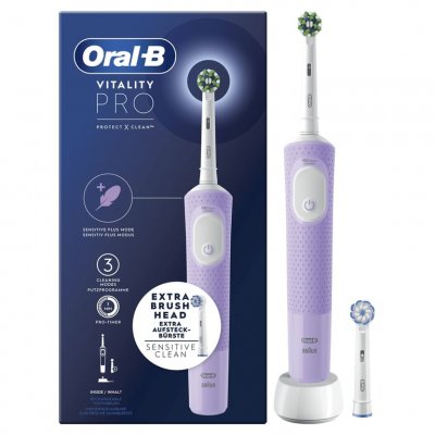 ORAL B Brosse &agrave; dents &eacute;lectrique ORAL-B D173 lila avec 1 refills 